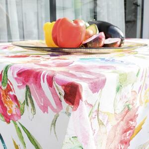 Basic Pink Bloom pamut asztalterítő, 150 x 150 cm - Happy Friday