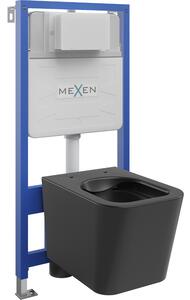 Mexen beépíthető Felix Slim WC váz WC csészével Teo, Fekete matt - 6103385XX85