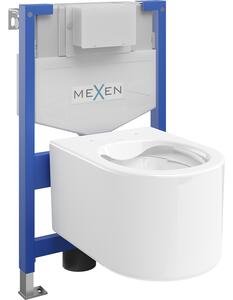 Mexen beépíthető Felix XS-F WC váz WC csészével Sofia, Fehér - 6803354XX00