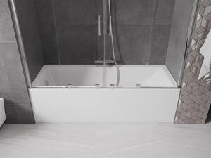Mexen Velar Duo Kádparaván 2 részes csúszó 170 x 150 cm, átlátszó nano, króm - 896-170-000-02-01 Kádparaván