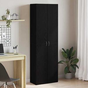 Irodai szekrény Fekete tölgy 60 x 32 x 190 cm Szerelt Fa