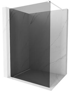 Mexen Kioto, Walk-In zuhany paraván 70 x 200 cm, grafit 8 mm, fehér profil, 800-070-101-20-40