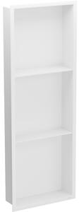 Mexen X-Wall-R süllyesztett polc peremmel és polccal 90 x 30 cm, fehér - 1920903010S
