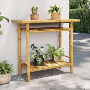 VidaXL Bambusz Konzol Asztal - 90x37x75 cm