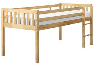 Magasított ágy Keményfa PEIPIN 90 x 200 cm Világosbarna