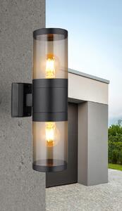 XELOO kültéri lámpa, 2xE27, 38 cm, matt fekete
