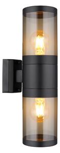 XELOO kültéri lámpa, 2xE27, 38 cm, matt fekete
