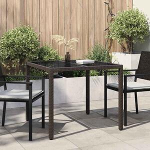 Kerti Asztal Barna 90 x 90 x 75 cm polirattan