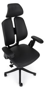Ergonomikus irodai szék Liftor Active, fekete (valódi bőr)