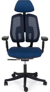 Ergonomikus irodai szék Liftor Active, kék (textil + háló)