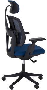 Ergonomikus irodai szék Liftor Active, kék (textil + háló)
