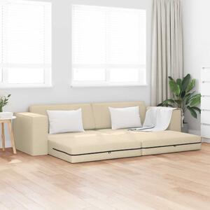 Kanapéágy Krém 245 x 78 x 77 cm szövet
