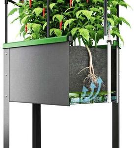 A „City Jungle Heidelberg” önöntözős, acél emelt ágyás, futtatóráccsal