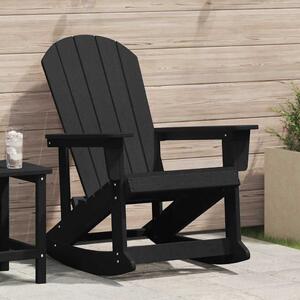 Adirondack hintaszék Fekete HDPE