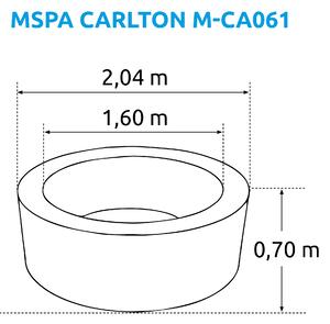 Marimex MSPA Carlton M-CA061 felfújható pezsgőfürdő