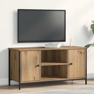TV szekrény 100 x 40 x 50 cm kézműves tölgy Szerelt fa
