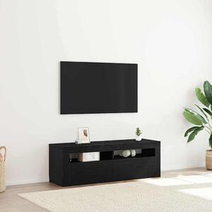 TV szekrény 120 x 35 x 40 cm Fekete tölgy Szerelt Fa
