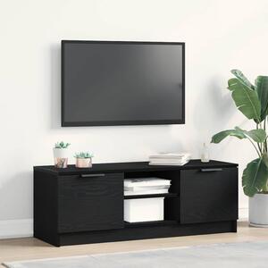 TV szekrény 102 x 32 x 35.5 cm Fekete tölgy Szerelt Fa