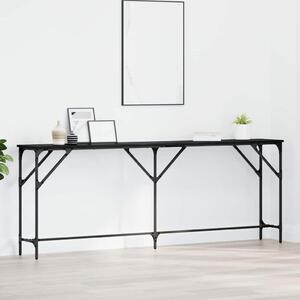 Konzolasztal Musta tammi 200 x 29 x 75 cm Műgyantás fa és fém