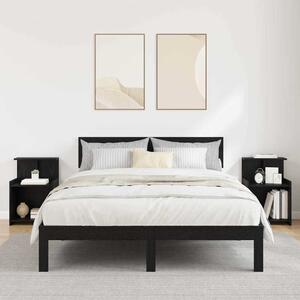 Éjjeliszekrény 2 db Fekete tölgy 40 x 35 x 60 cm Szerelt Fa