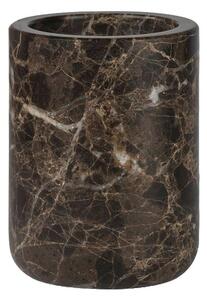 Barna márvány fogkefetartó pohár Marble – Mette Ditmer Denmark