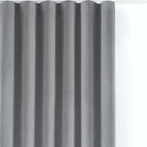 Szürke bársony dimout (részleges sötétítő) függöny 200x250 cm Velto – Filumi