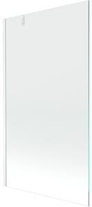 Mexen Next, kádparaván 1 szárny 90 x 150 cm, fix szárny, 6 mm átlátszó üveg, fehér profil, 895-090-000-00-00-20