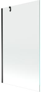 Mexen Next, kádparaván 1 szárny 90 x 150 cm, fix szárny, 6 mm átlátszó üveg, fekete profil, 895-090-000-00-00-70