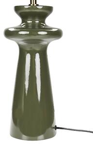 Zöld műszarvasbőr asztali lámpa 62 cm OTEROS