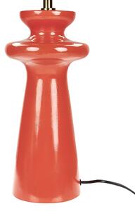 Piros műszarvasbőr asztali lámpa 62 cm OTEROS