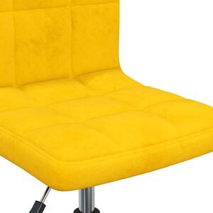 VidaXL 3087674 Swivel Dining Chairs 4 pcs Mustard Yellow Velvet 