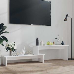 Fehér szerelt fa TV-szekrény 180 x 30 x 43 cm