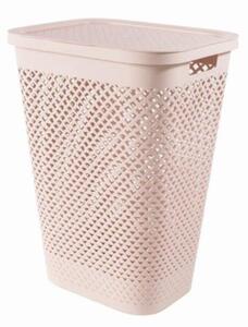Curver Pure 55 l rózsaszín szennyestartó fedéllel