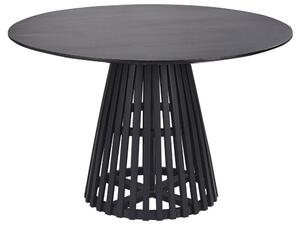 Fekete akácfa étkezőasztal ⌀ 120 cm MESILLA