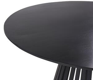 Fekete akácfa étkezőasztal ⌀ 120 cm MESILLA