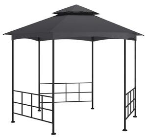 Antracitszürke pavilon oldalfalakkal 3,1 x 2,7 m