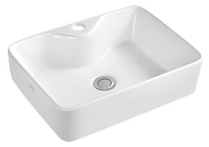 Invena Patras, asztali mosogató 49x38x13 cm, fehér, INV-CE-46-001-W