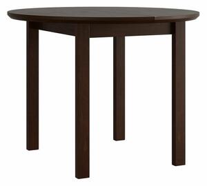 Asztal Victorville 107, Dió, 76cm, Hosszabbíthatóság, Természetes fa furnér, Váz anyaga, Részben összeszerelt, Bükkfa
