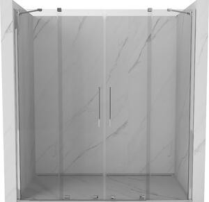 Mexen Velar Duo, nyitható tolóajtó 170x200 cm, 8 mm átlátszó üveg, króm profil, 871-170-000-02-01