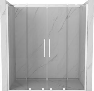 Mexen Velar Duo, nyitható tolóajtó 170x200 cm, 8mm átlátszó üveg, fehér, 871-170-000-02-20
