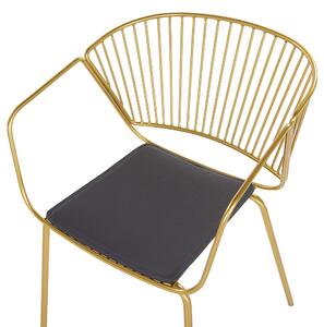 Fém Étkező szék 2 részes készlet Arany RIGBY