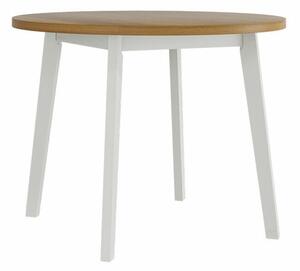 Asztal Victorville 128, 75cm, Fehér, Grandson tölgy, Bükkfa
