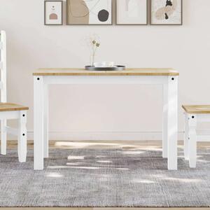 VidaXL Panama Ebédlőasztal - Fehér Fenyőfa - 117x60x75 cm