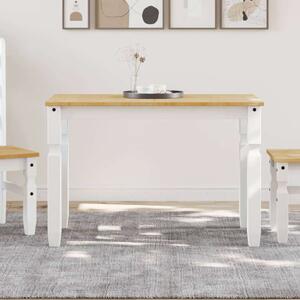 VidaXL Corona Étkezőasztal - Fehér Fenyőfa - 112x60 cm