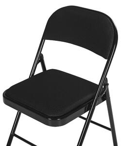 Összecsukható fekete szék négydarabos szettben SPARKS