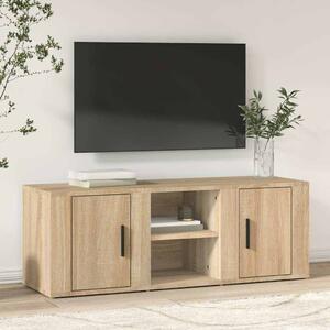 Sonoma tölgyszínű szerelt fa TV-szekrény 100x31,5x35 cm
