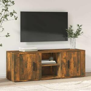 Füstös tölgy színű szerelt fa TV-szekrény 100x31,5x35 cm