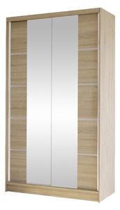 Gardróbszekrény Closico Fractor V, Laminált forgácslap, 200x100x58cm, Sonoma tölgy