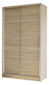 Gardróbszekrény Closico Fractor IV, Laminált forgácslap, 200x100x58cm, Sonoma tölgy