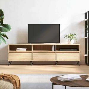 Sonoma tölgy színű szerelt fa fali TV-szekrény 150x30x44,5 cm